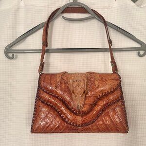Vintage Genuine Baby Alligator Handbag 1940's